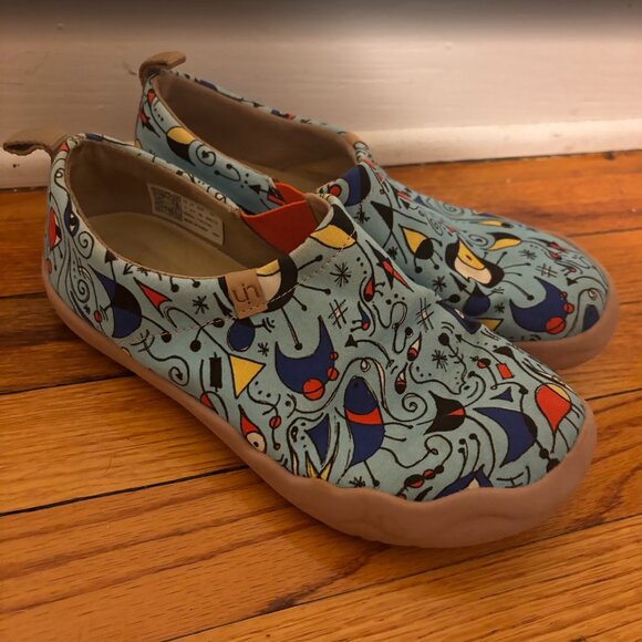 UIN Women's Blue Ocean Travel Fashion Walking Art Toledo Shoe Size 7 - Picture 6 of 7